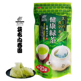 袋布向春園 健康綠茶 三角立體茶包 20入 5袋組【スーパーカテキン健康緑茶 20P 5袋セット】