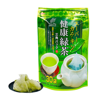 袋布向春園 健康綠茶 三角立體茶包 30入【スーパーカテキン健康緑茶 30P】